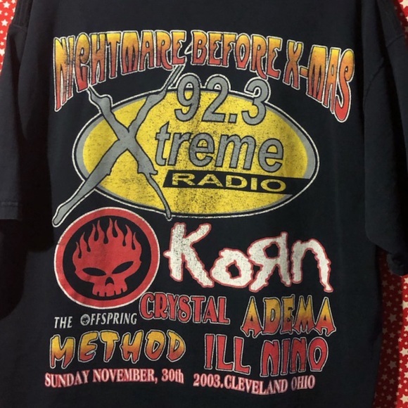 KORN BACK TO BASICS 2003 VINTAGE TOUR TEE - Picture 2 of 3